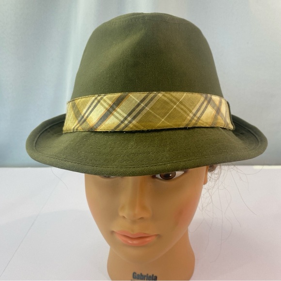 Guinness Beer Green Gold Plaid Logo Fedora Hat Trilby Walking 100% Cotton - Picture 17 of 17